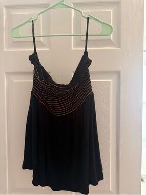 Torrid Super Soft Knits Black Multicolor Tube Top Size 1